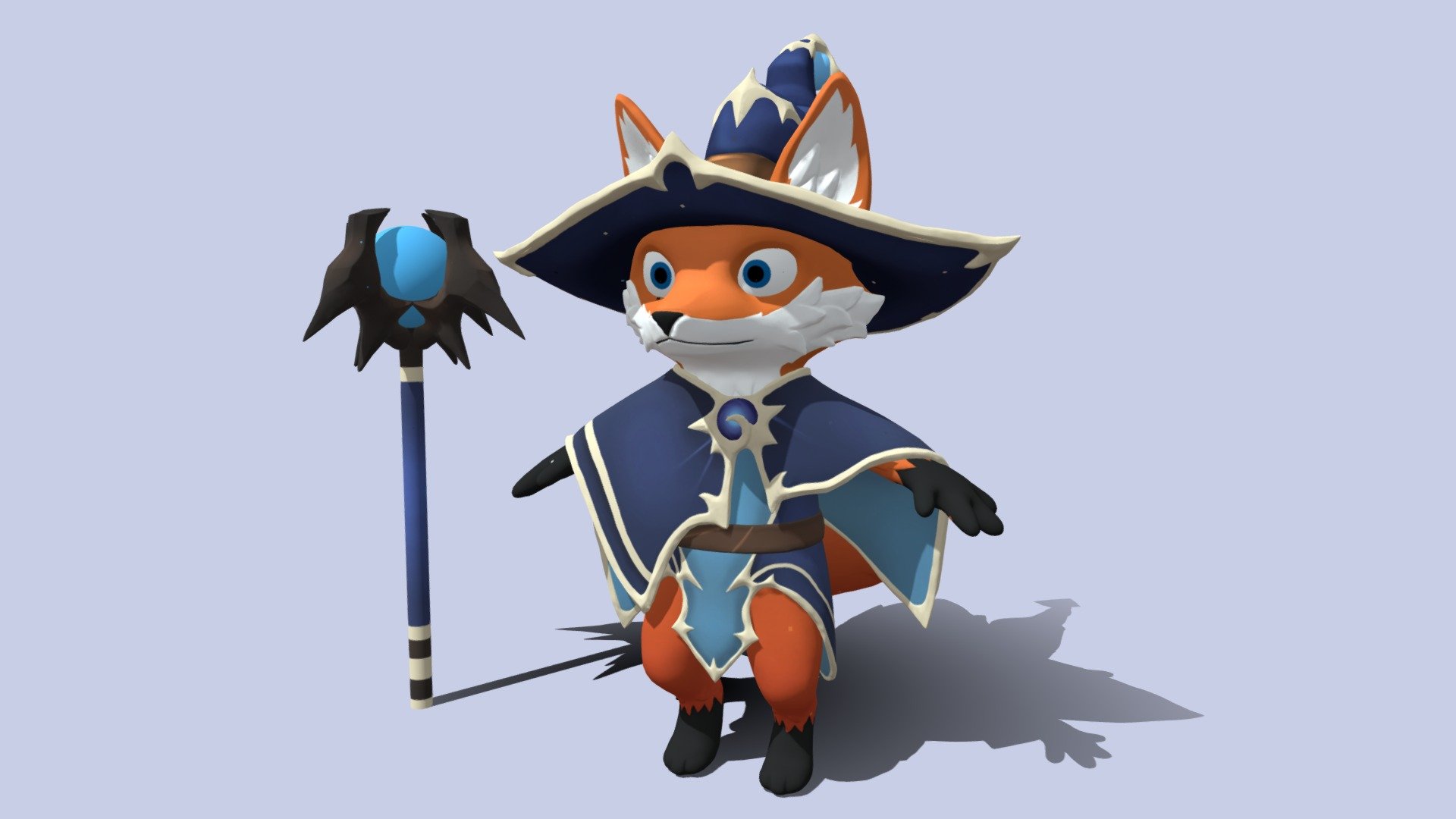 Fox Mage Character - Download Free 3D model by MV (@MasterVi) [3496558 ...