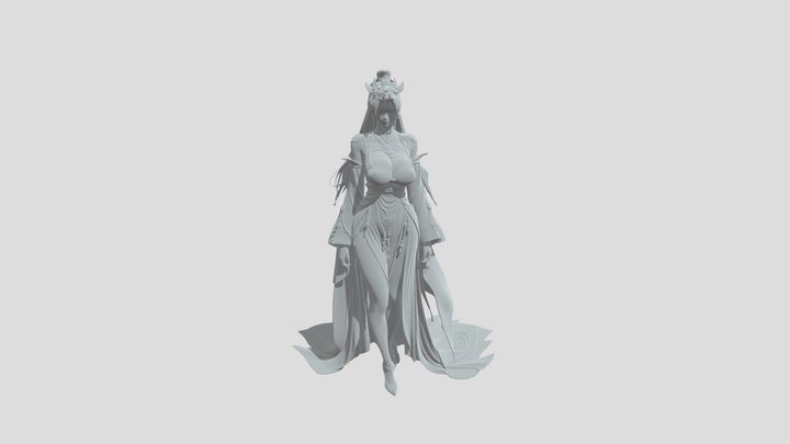 Crimson Petal Empress – Kostenloses 3D-Modell STL