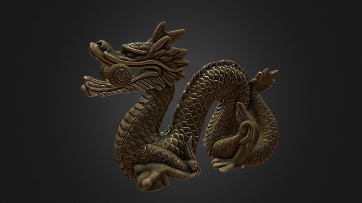 Stanford Dragon 3D Model