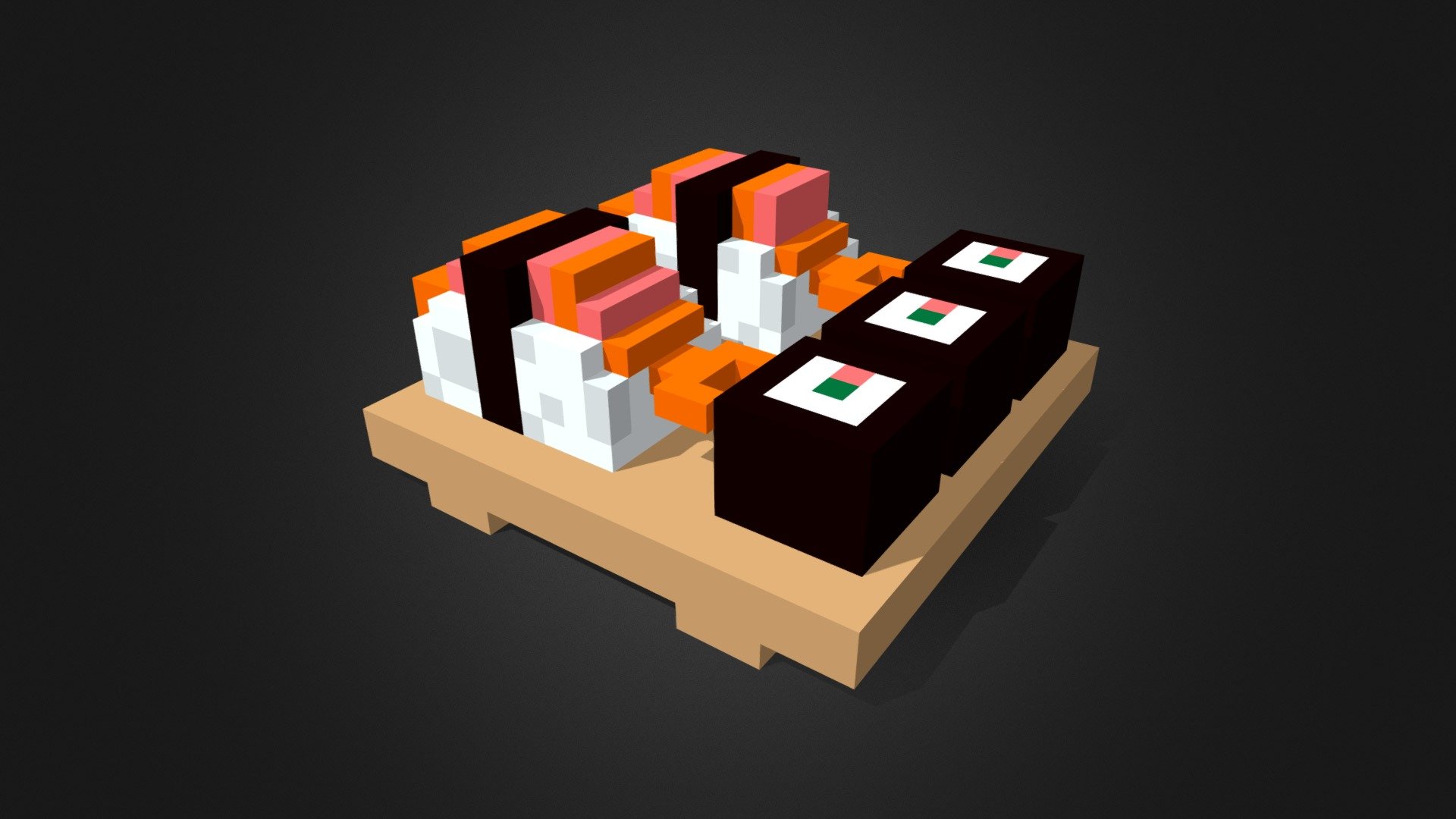 Voxel Sushi - Download Free 3D model by summer57 (@summer5717) [3497274 ...