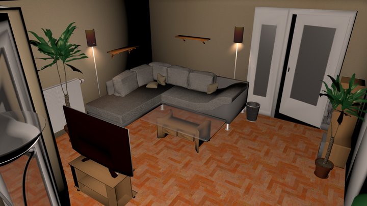 Living Room 1.00 3D Model
