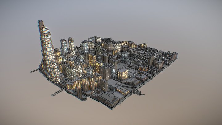 NIGHT CITY 3D Model