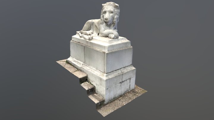 Castle Benrath Lion 3D Model
