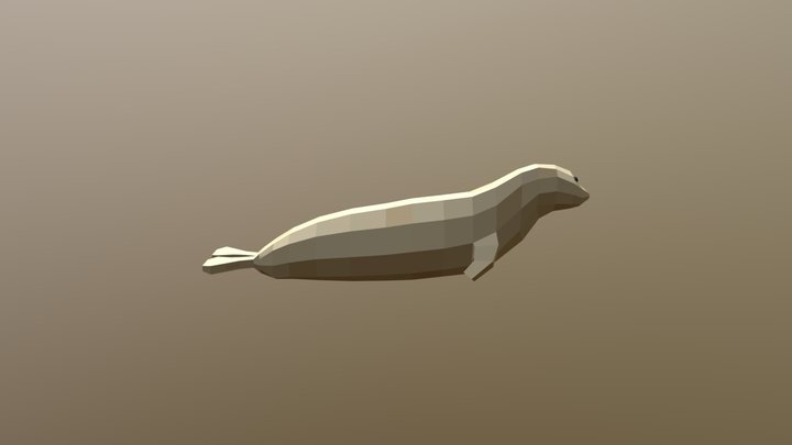Low-poly Seal 3D Model