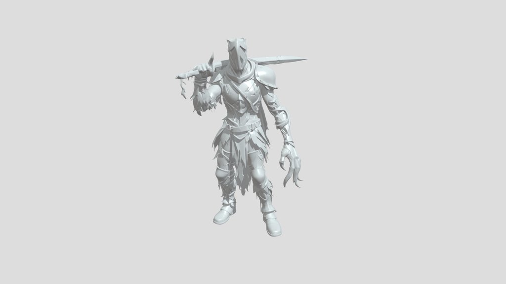 Armored warrior with sword