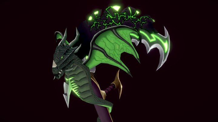 World of Warcraft scythe 3D Model