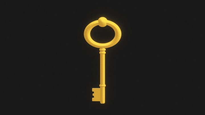 Gold Key 3D Model