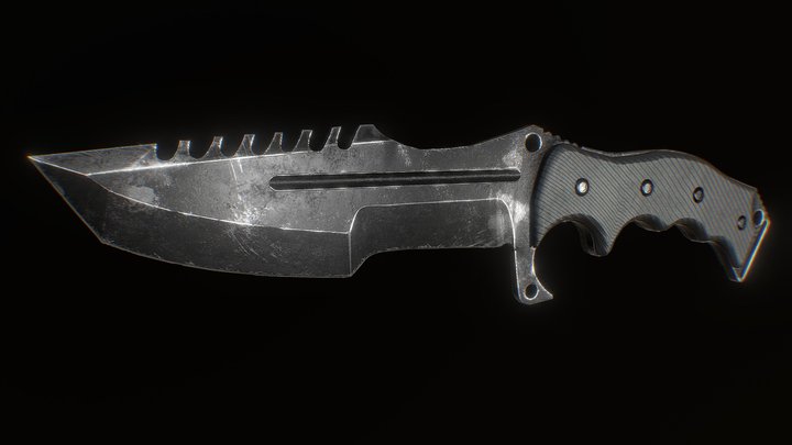 Huntsman Knife 3D Model