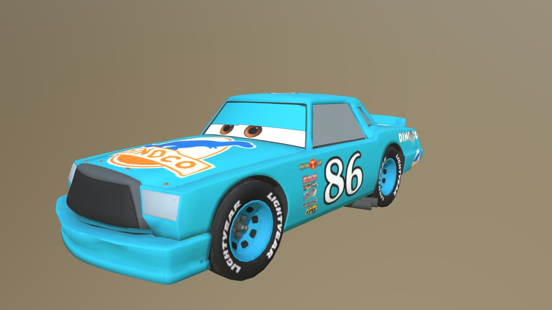 Cars 3 Driven To Win Dinoco Chick Hicks 3D model by OneRepublic