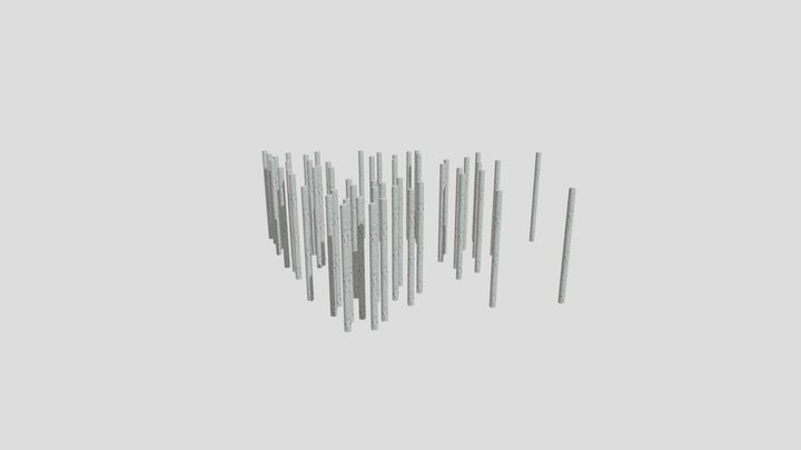 9 OG Bäume Terrazzo 3D Model