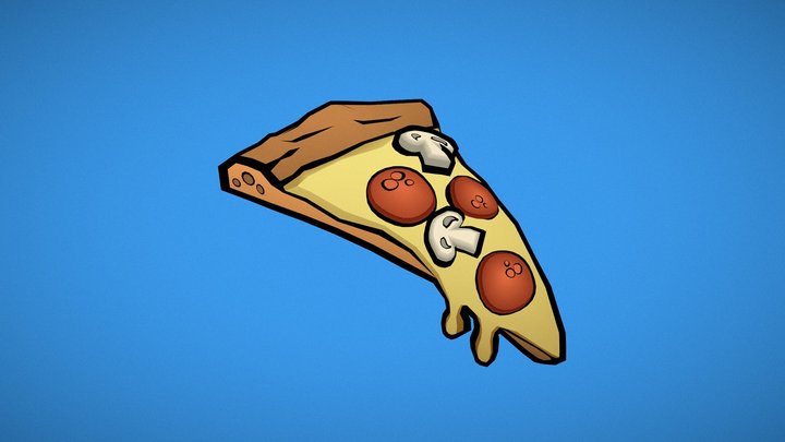 Pizza Slice 3D Model