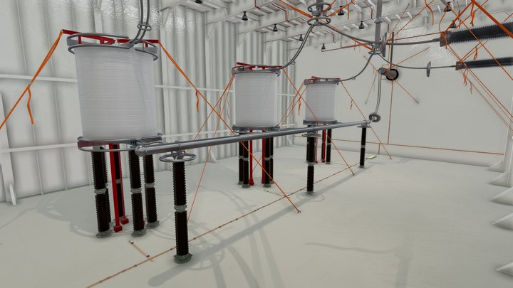 Drosselraum / electrical substation 3D Model