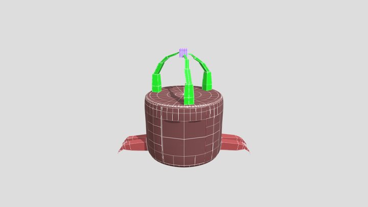 Cube Holder 3D Model