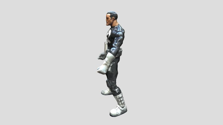 The Punisher Action Figure 3D Model