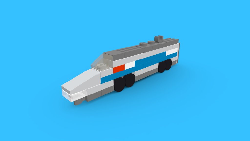 LEGO Micro TGV Atlantique Power Car MOC [#0388]