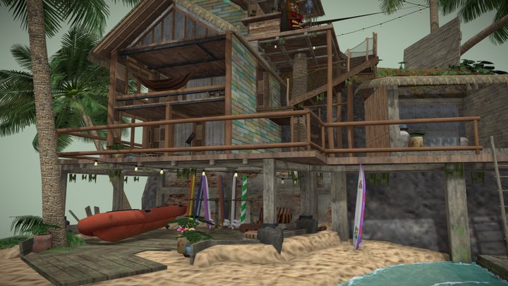 DAE Diorama - By the ocean 3D Model
