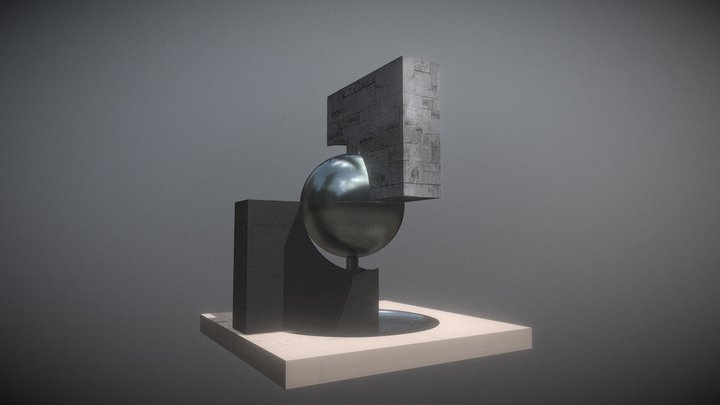 Art  Fountain 3D Model