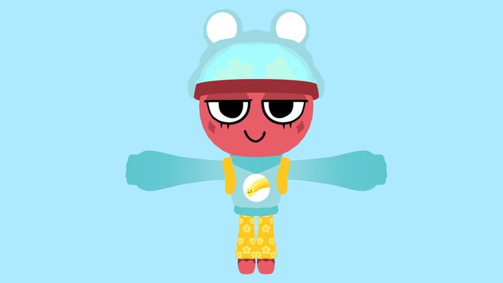 Wish Bear Gigi Skin Dandys world 3D Model