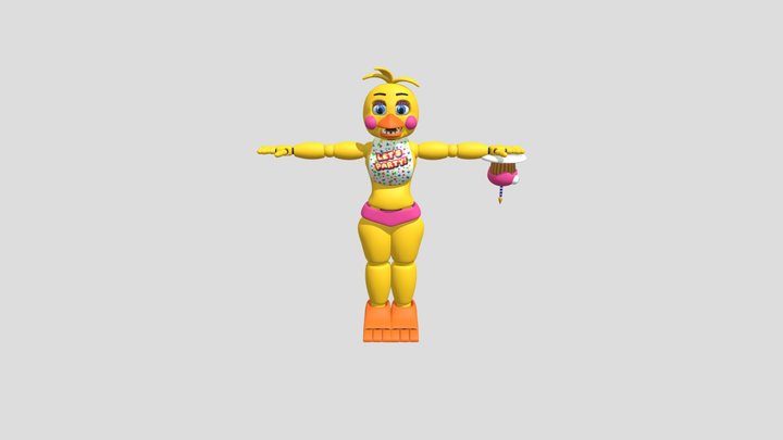 Toy_chica_by_thudner_ddkgt8q 3D Model