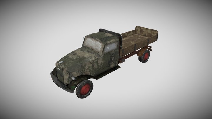 Opel Blitz - German WW2 Truck 3D Model