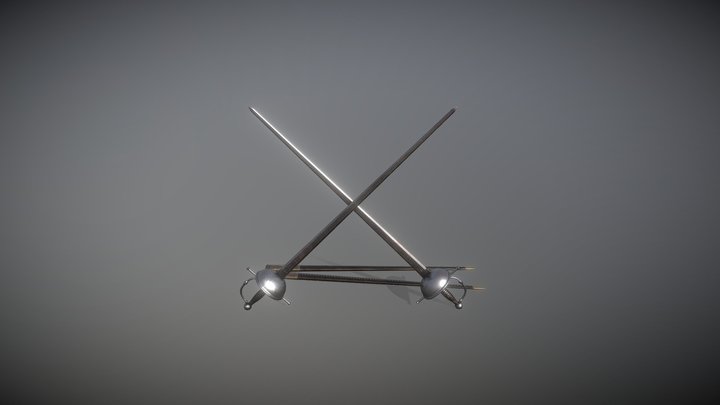 Cup Hilt Rapier 3D Model