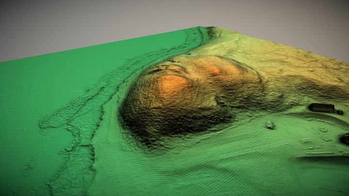 Papravalės piliakalnis (Lithuania) – Gratis 3D-model STL
