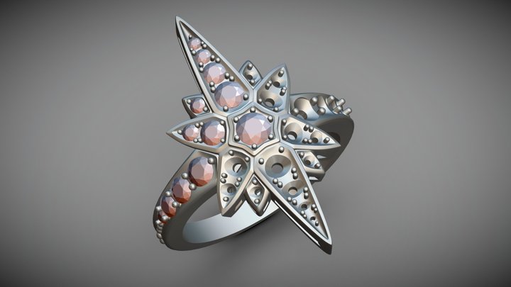 star ring 3D Model