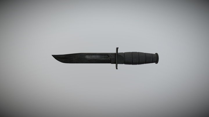 Ka-Bar knife 3D Model