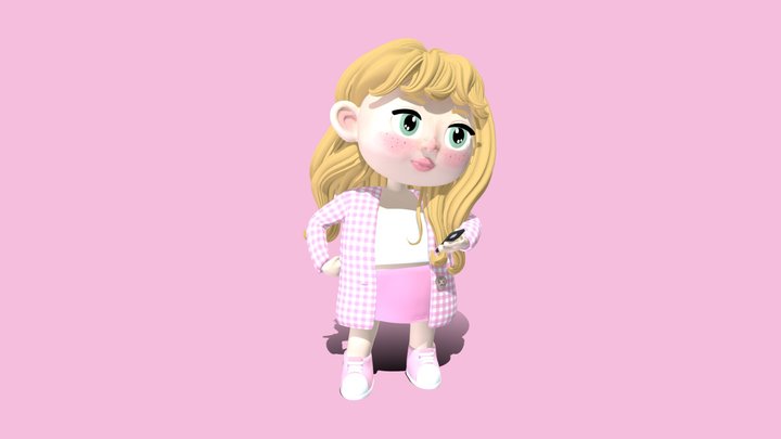 Influencer from game 'Data Defenders' 3D Model