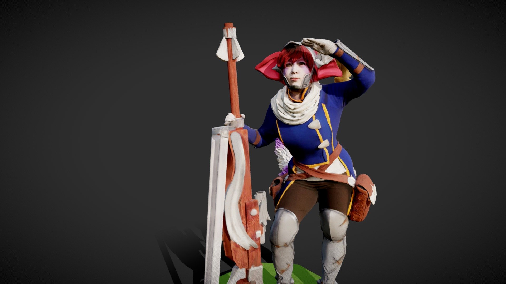 Sharpshooter, Quee cosplay - 3D model by FIGURAMA™ (@figurama) [34a2f9e ...