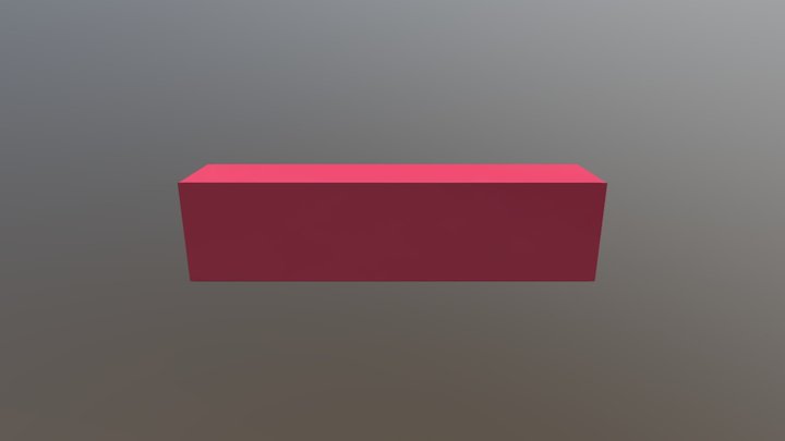 Blank Red Carton 3D Model