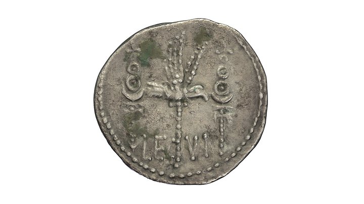 Denario de Marco Antonio (32-31 a.C.) 3D Model