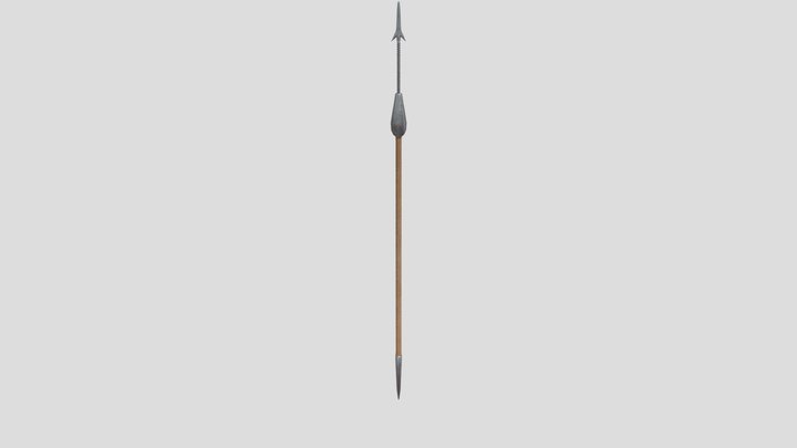 roman 4th century javelin 3D Model