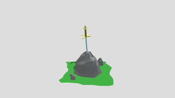 Sword In Stone 3D Model