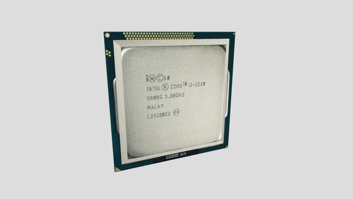 Intel Core i3-3220 CPU – Modelo 3D gratuito STL