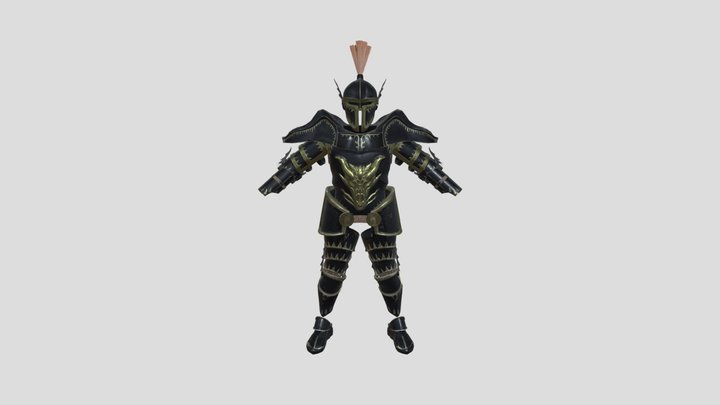 Dragon Slayer Armor Set 3D Model