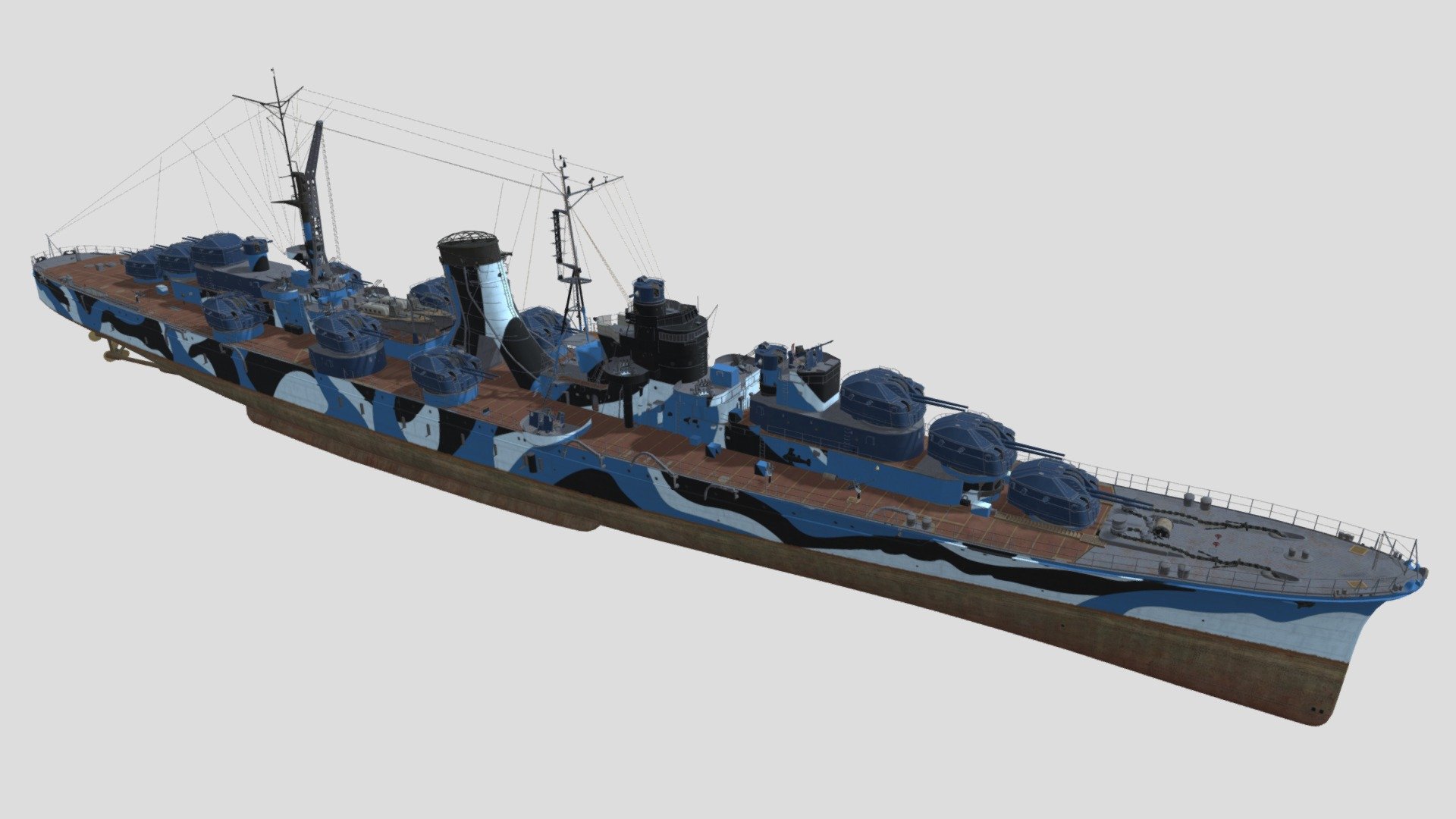 IJN Super Light cruiser 肝属(きもつ， Kimotsu)