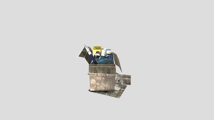 Trash box 3D Model