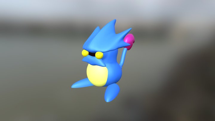 Mercury Djinni from Golden Sun 3D Model