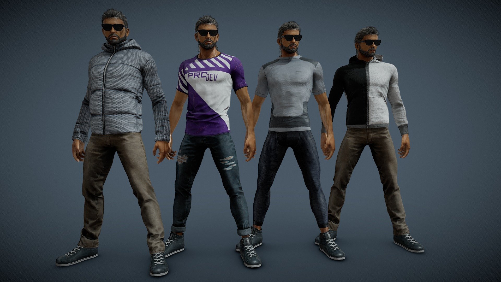 G2: Casual NPC 01 (Male) B - Buy Royalty Free 3D Model By Quang Phan ...