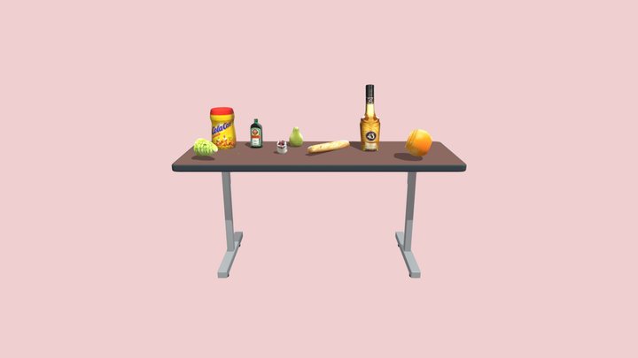 Mesa de oficina 3D Model