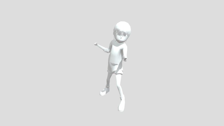 17 Batrisya Chihiro Kick Fbx FINAL 3D Model