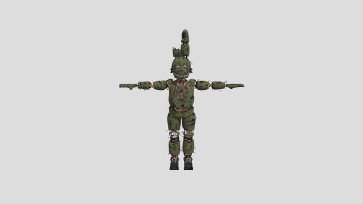 Weee Z Torres Springtrap V24 Retexture 3D Model