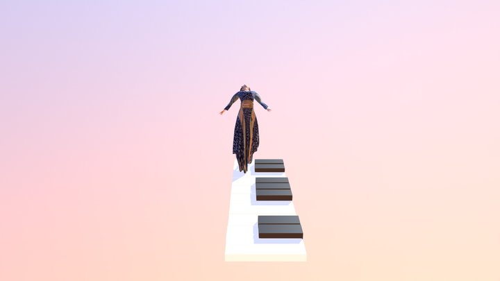 Piano animation 3D Model