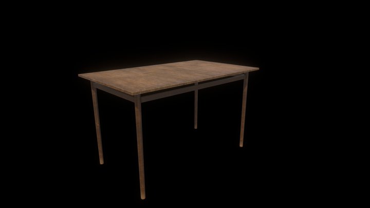 Simple Table || Gameready PBR 3D Model