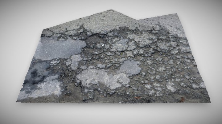 Road weatehred 3D Model