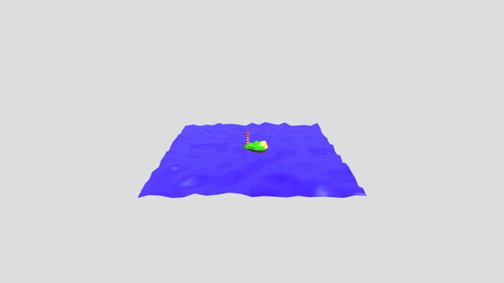 Остров 3D Model
