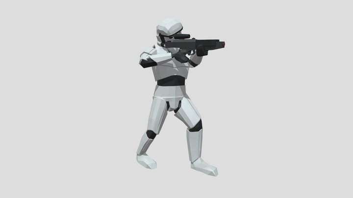 Storm Trooper Pose 3D Model