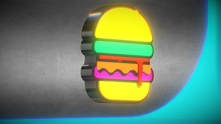 3d burger 3D Model