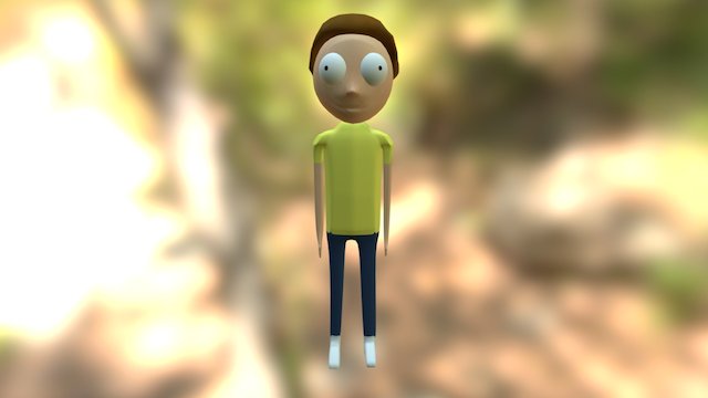 Sketch Fab Morty 3D Model